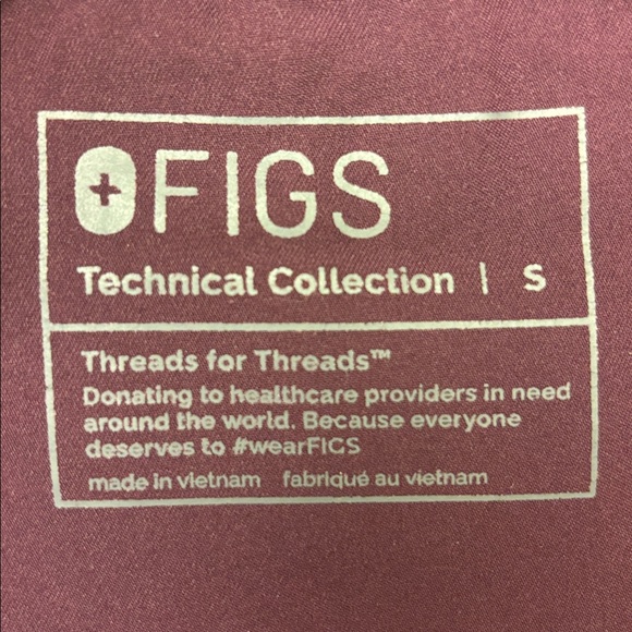 Figs Deep Purple Caterina / Yola S/S Set - Picture 4 of 4